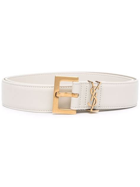 ysl buckle blake camel|Saint Laurent YSL Logo Slim Patent Leather Belt .